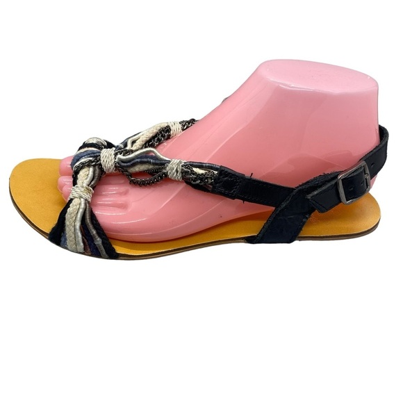 Urban Outfitters Ecote Braided Sandal Leather Upper Size 8 - Picture 4 of 11
